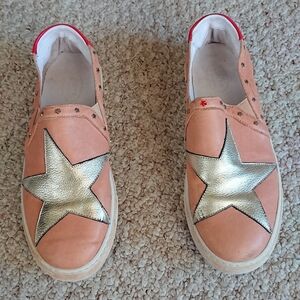 Chocolat Blu north star Nubuck leather Sneaker in light orange size 8